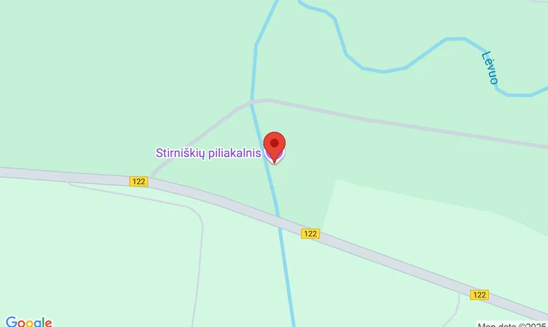 Stirniškių piliakalnis žemėlapis