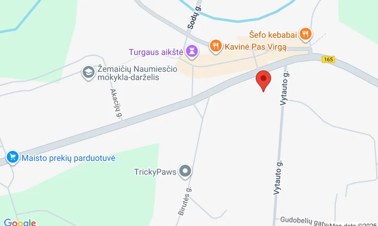 Žemaičių Naumiesčio Liuteronų evangelikų bažnyčia žemėlapis