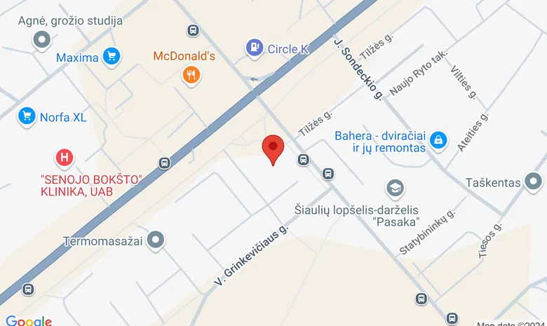 Šiaurės Lietuvos kolegija žemėlapis