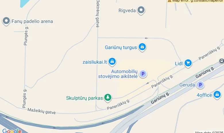 Gariūnų verslo ir kultūros parko Koncertų salė žemėlapis