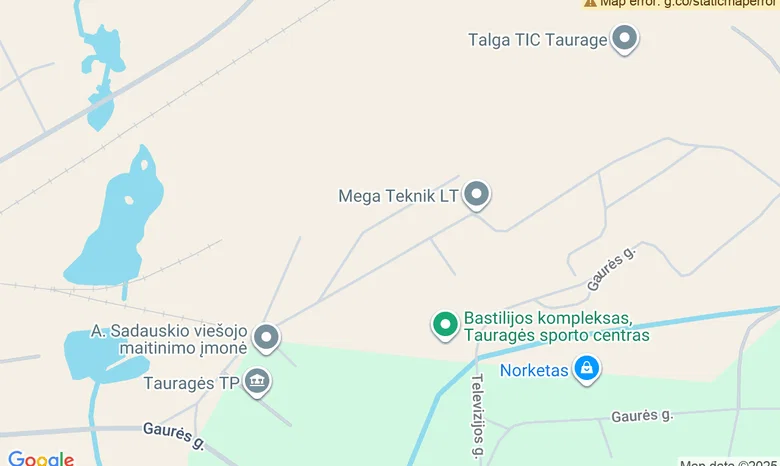 Sporto centro ,,Bastilijos" kompleksas žemėlapis