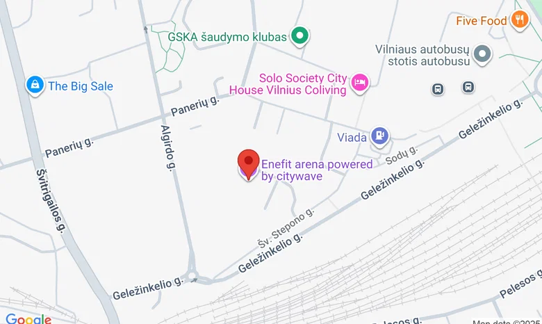 Enefit Arena žemėlapis