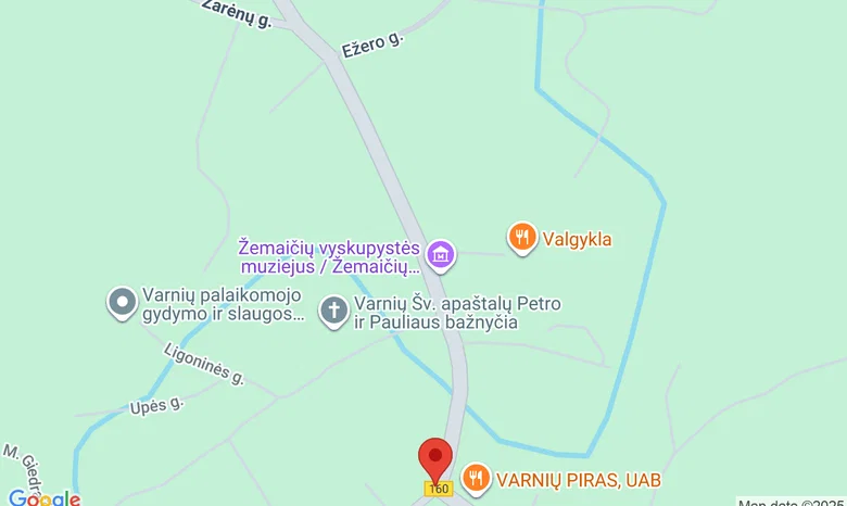 Varniai žemėlapis