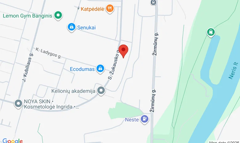Barre & Joga studija žemėlapis