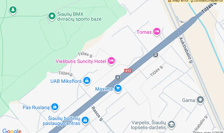 SunCity Hotel žemėlapis