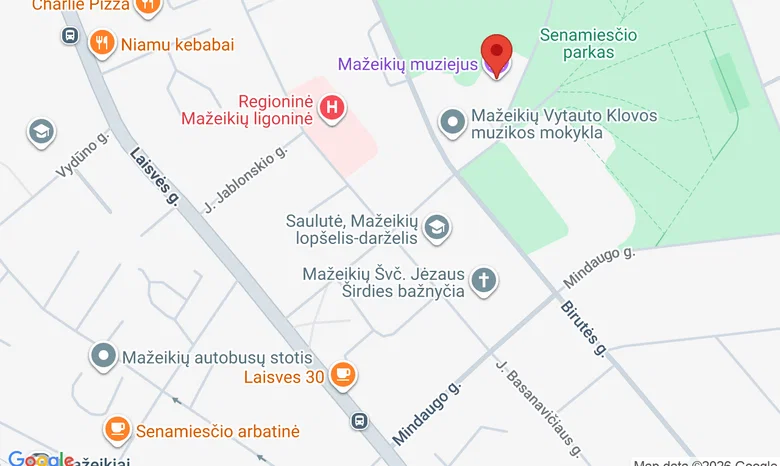  Mažeikių muziejus žemėlapis