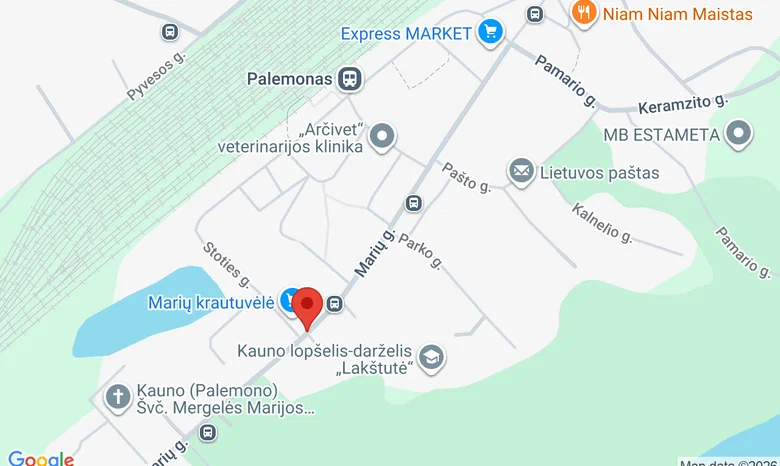 Palemonas, Marių g.  žemėlapis