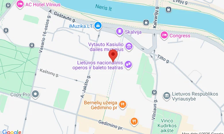 Beatričės namai, Vilniaus miesto muziejaus padalinys žemėlapis