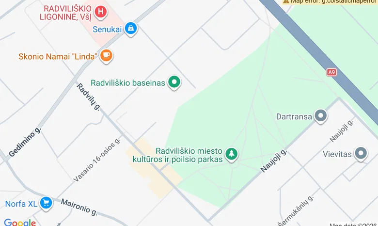 Kultūros Avilys žemėlapis