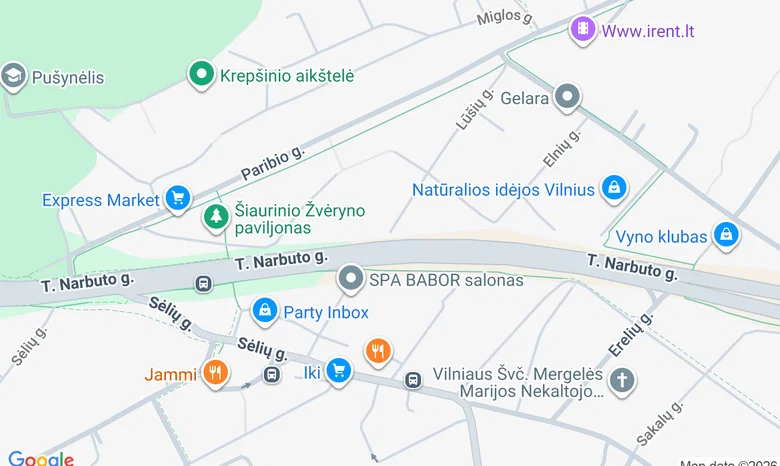 Pašakarvio g., Palūšės k. žemėlapis