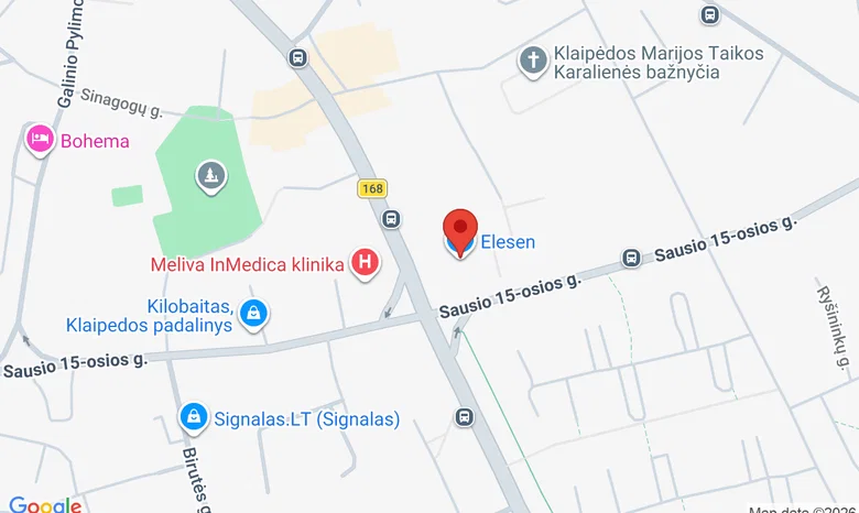 Elesen, Klaipėda žemėlapis