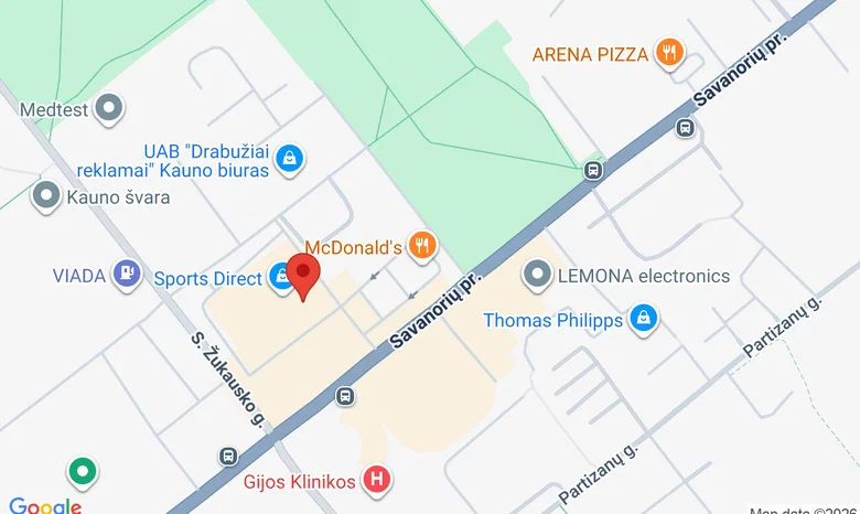 Elesen, Kaunas Savanoriai žemėlapis