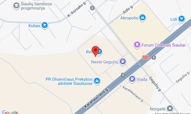 Elesen, Šiauliai Ateities  žemėlapis