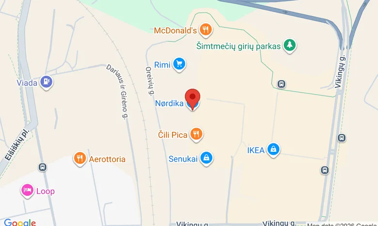 Elesen, Vilnius Nordika žemėlapis
