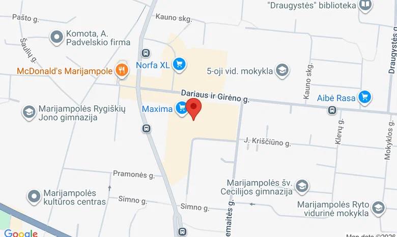 Elesen, Marijampolė Maxima žemėlapis