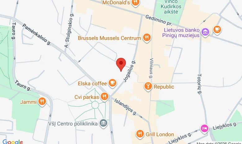 Vilniaus žurnalistų namai žemėlapis