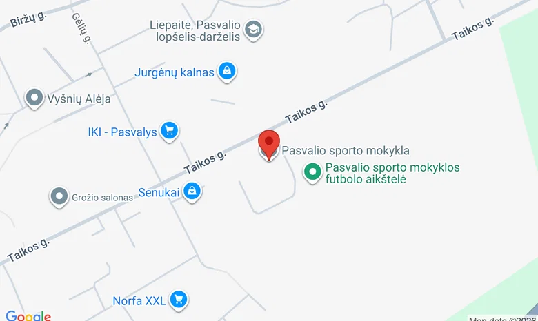Pieno Žvaigždžių arena žemėlapis
