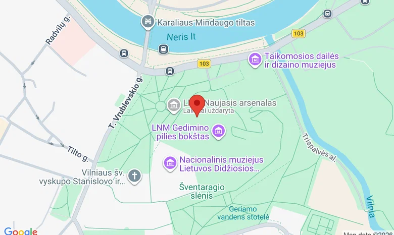 Šventaragio slėnis (Arsenalo g. 1) žemėlapis