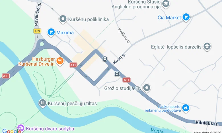 Kurėnai žemėlapis
