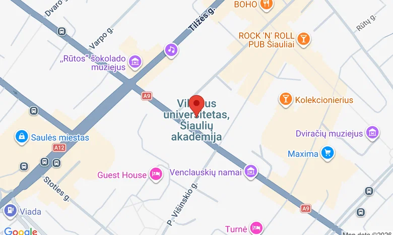VUŠA informacijos centras žemėlapis