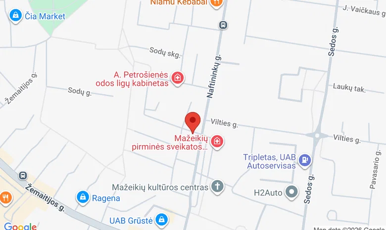 Žemaitijos optika žemėlapis