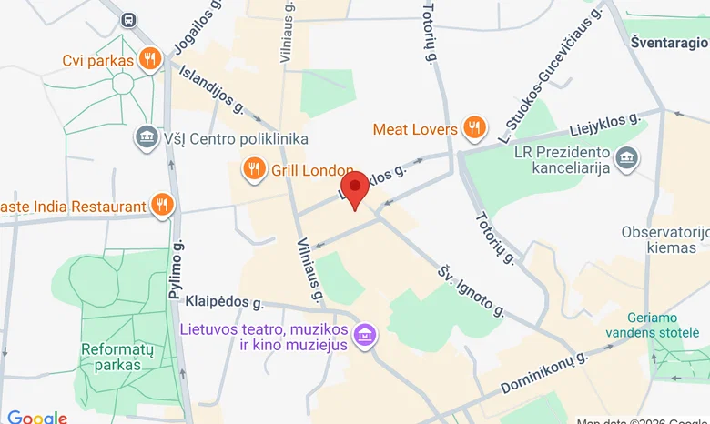botanikas terasa žemėlapis