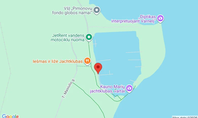 Laivo nuoma Kauno Mariose žemėlapis