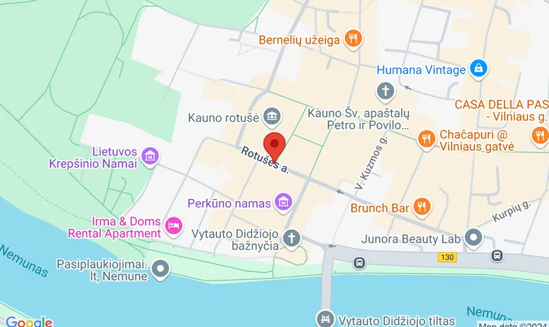 Kauno rotušės aikštė žemėlapis