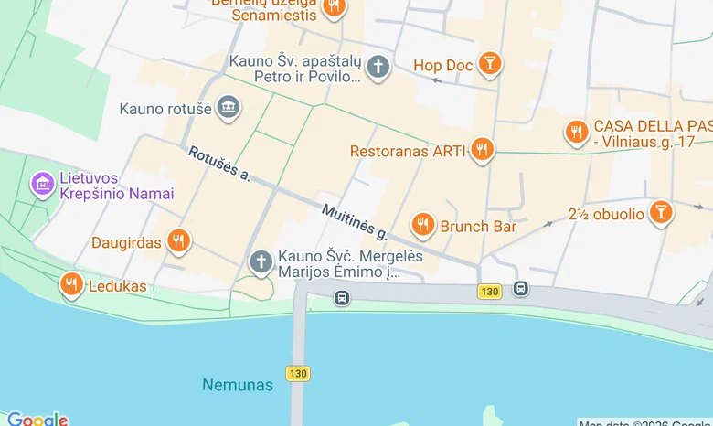 Vytauto Didžiojo universitetas, Menų fakultetas žemėlapis