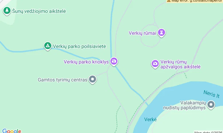 Namelis prie krioklio žemėlapis