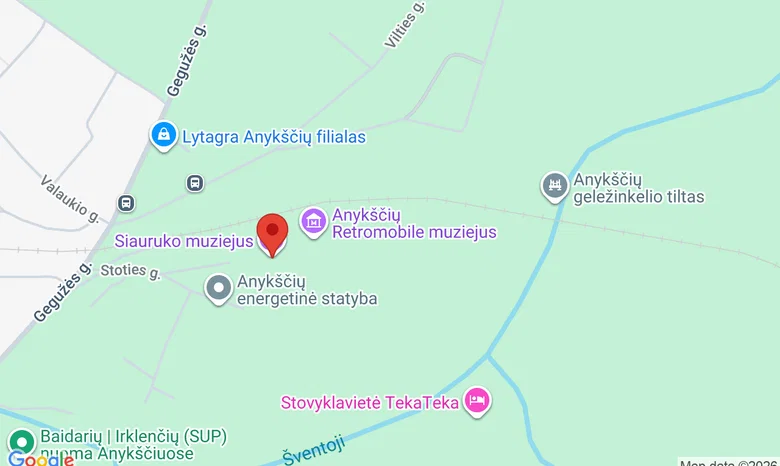 Siauruko muziejus žemėlapis