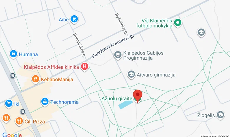 Ąžuolų giraitė, Paryžiaus Komunos g. 12 žemėlapis