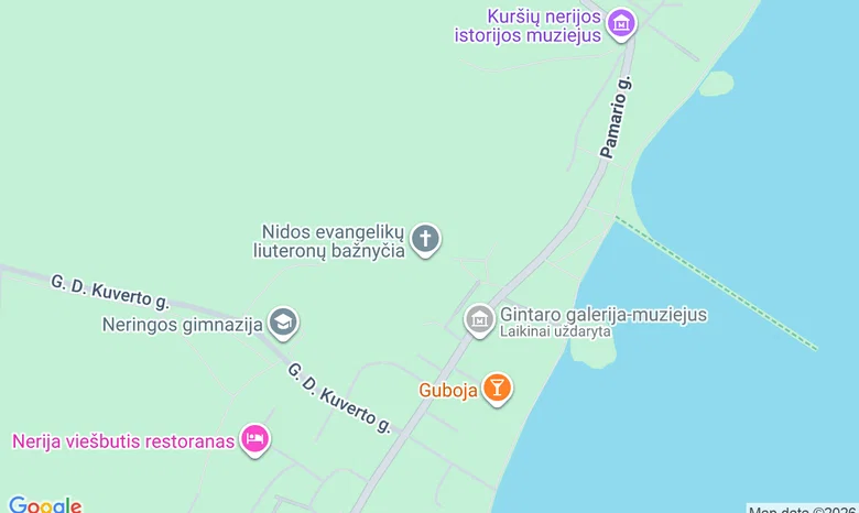Neringos gaisrinė žemėlapis