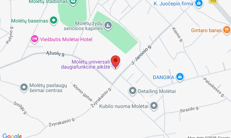 Molėtų universali daugiafunkcinė aikštė žemėlapis