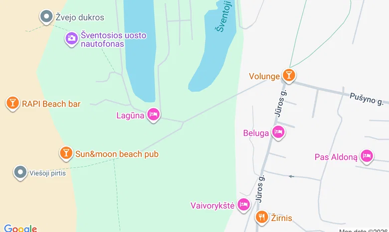 Šventosios upės žiotys prie Senojo molo  žemėlapis