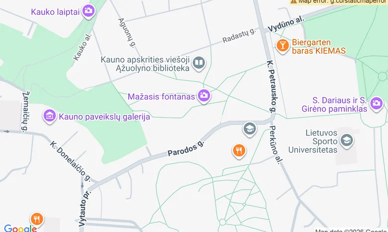 Ąžuolyno bibliotekos Žvaigždžių salė žemėlapis