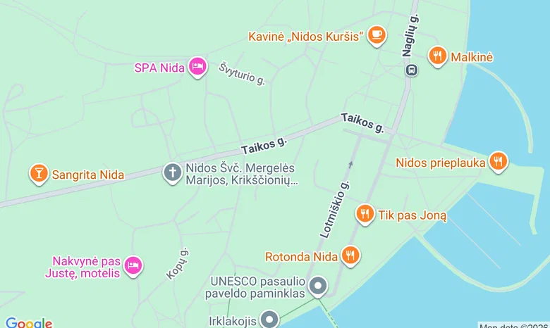 „Nidos SKALVA“ žemėlapis