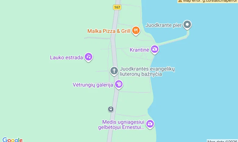 Pamario galerijos kieme ant pievos žemėlapis