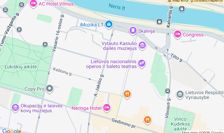  Kamerinė salė, žemėlapis