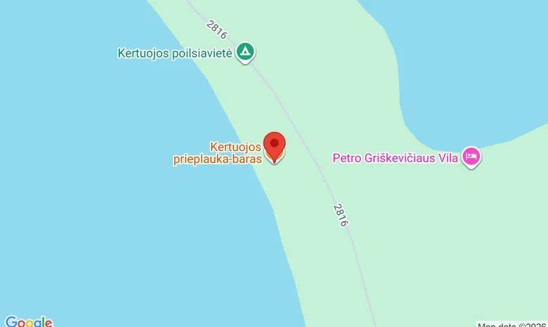 Kertuojos prieplauka baras žemėlapis
