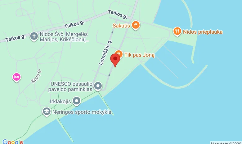 Nidos žvejo etnografinė sodyba žemėlapis