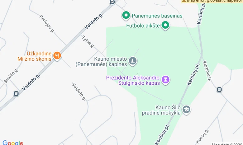 Tylos slėnis žemėlapis