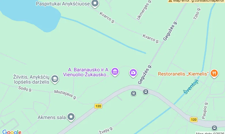 A. Baranausko ir A. Vienuolio-Žukausko memorialinio muziejaus salė žemėlapis