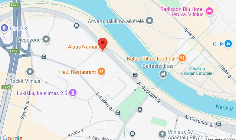 Alaus Namai žemėlapis