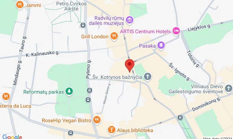 Vasaros terasa žemėlapis