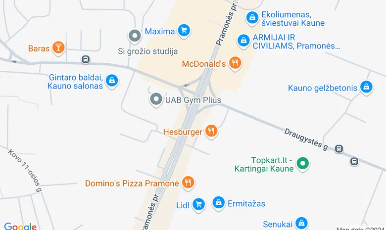 PC „Banginis“ žemėlapis