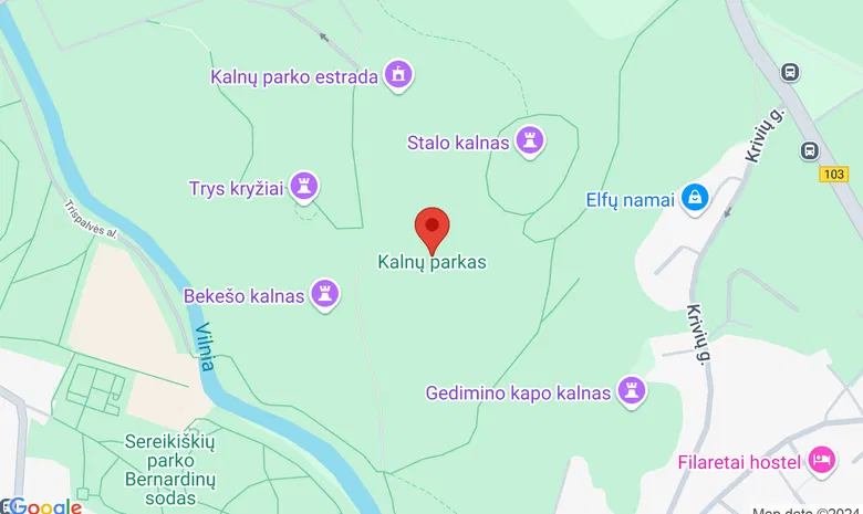Kalnų parkas žemėlapis