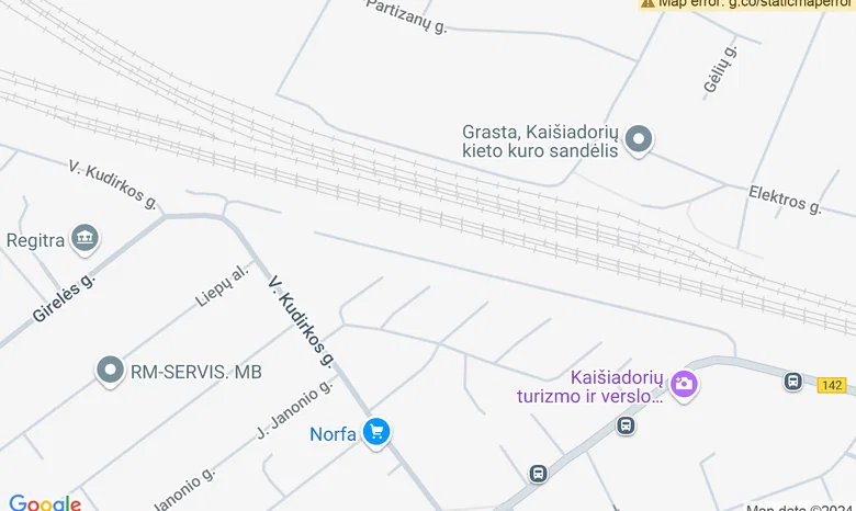 Girelės II tvenkinio pakrantė žemėlapis