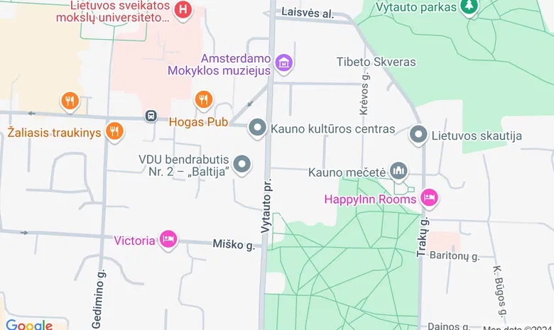 VŠĮ „Tolerancijos ir fizinės gerovės ugdymo centras“ Kaune žemėlapis