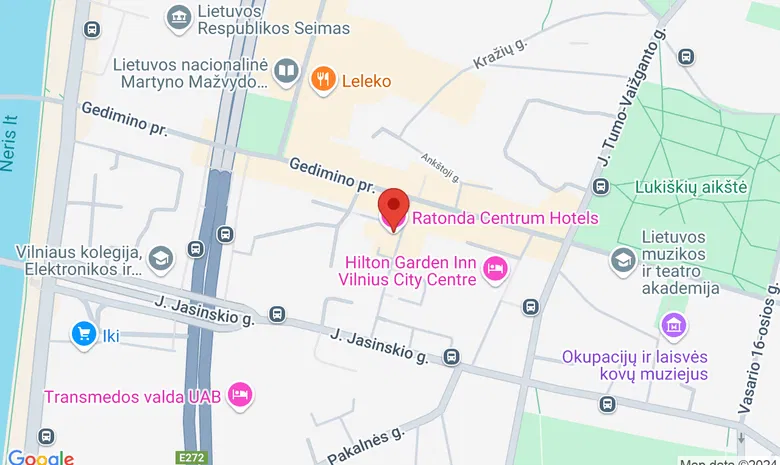 Viešbutis „Ratonda" žemėlapis